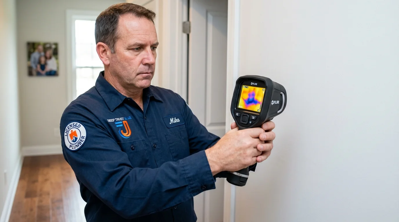 Thermal imaging leak detection by Johns Plumbing LLC in Apple Valley